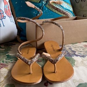Zigisoho BRAND NEW crystal wrap sandals
